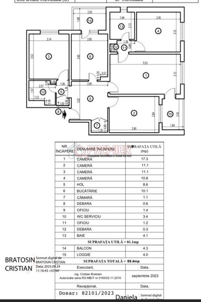 Piata Sudului Apartament 4 camere